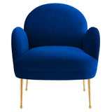 Transcend Performance Velvet Armchair - Mid-Century Modern & Stain-Resistant
