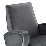 Superior Performance Velvet Swivel Chair - Mid-Century Modern & Stain-Resistant