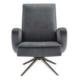 Superior Performance Velvet Swivel Chair - Mid-Century Modern & Stain-Resistant