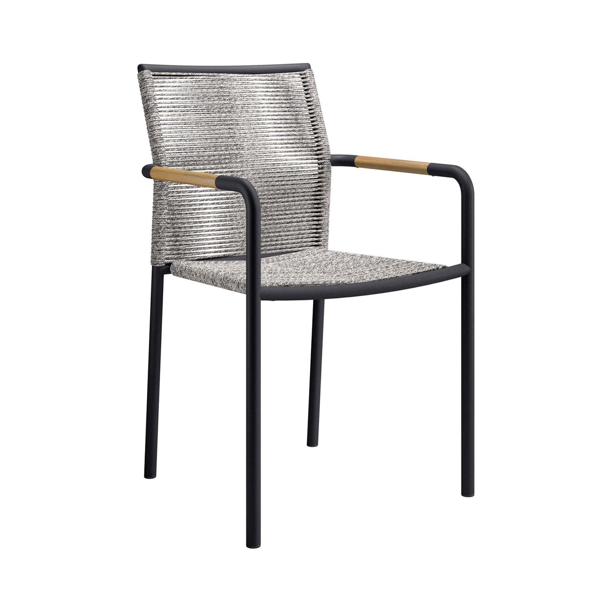 Serenity Modern Aluminum Outdoor Dining Armchairs Set of 2 - Contemporary & Weather-Resistant