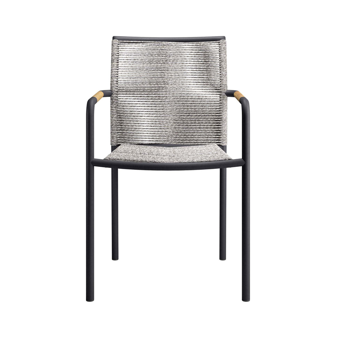 Serenity Modern Aluminum Outdoor Dining Armchairs Set of 2 - Contemporary & Weather-Resistant