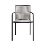 Serenity Modern Aluminum Outdoor Dining Armchairs Set of 2 - Contemporary & Weather-Resistant