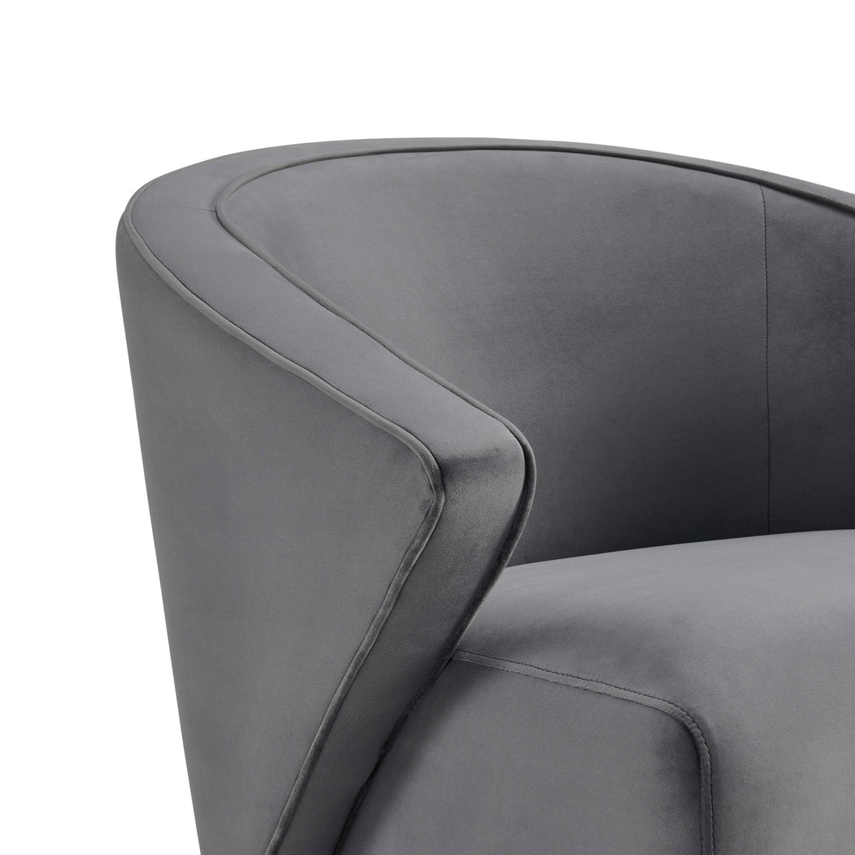 Odyssey Performance Velvet Armchair - Mid-Century Modern & Stain-Resistant