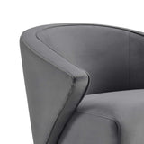 Odyssey Performance Velvet Armchair - Mid-Century Modern & Stain-Resistant