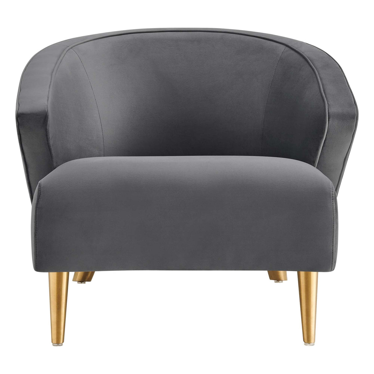 Odyssey Performance Velvet Armchair - Mid-Century Modern & Stain-Resistant
