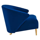 Odyssey Performance Velvet Armchair - Mid-Century Modern & Stain-Resistant
