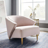 Odyssey Performance Velvet Armchair - Mid-Century Modern & Stain-Resistant