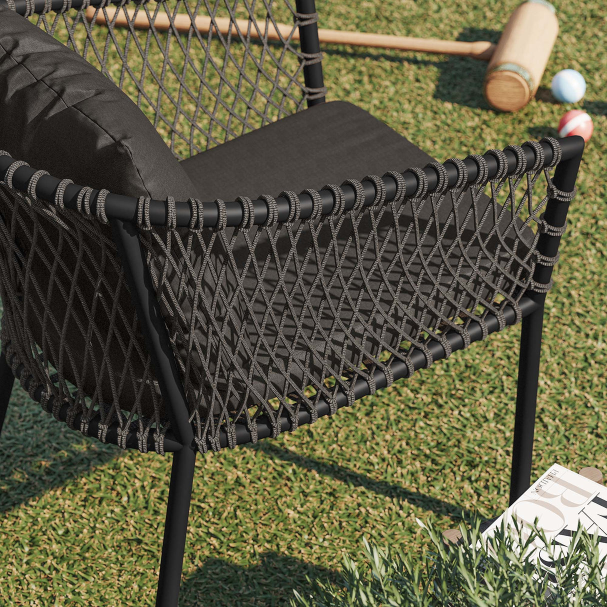 Sailor Outdoor Patio Dining Armchair - Coastal Modern & Weather-Resistant Aluminum