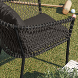 Sailor Outdoor Patio Dining Armchair - Coastal Modern & Weather-Resistant Aluminum