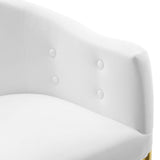 Savour Performance Velvet Accent Dining Armchair Set of 2 - Glam Deco & Stain-Resistant