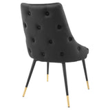 Adorn Dining Side Chair Performance Velvet Set of 2 - Modern Glam & Stain-Resistant