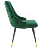 Adorn Dining Side Chair Performance Velvet Set of 2 - Modern Glam & Stain-Resistant