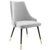 Adorn Dining Side Chair Performance Velvet Set of 2 - Modern Glam & Stain-Resistant