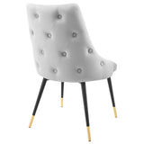Adorn Dining Side Chair Performance Velvet Set of 2 - Modern Glam & Stain-Resistant