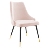 Adorn Dining Side Chair Performance Velvet Set of 2 - Modern Glam & Stain-Resistant