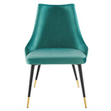 Adorn Dining Side Chair Performance Velvet Set of 2 - Modern Glam & Stain-Resistant