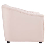 Announce Performance Velvet Channel Tufted Armchair - Mid-Century Modern & Vibrant Accent Seating
