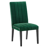 Catalyst Performance Velvet Dining Side Chairs - Set of 2 - Glam Deco & Stain-Resistant