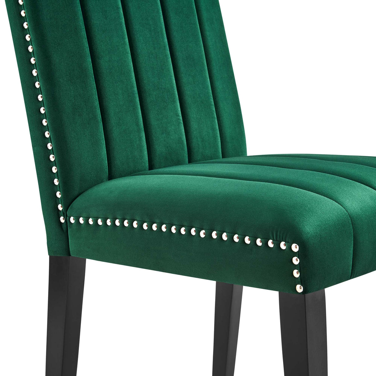 Catalyst Performance Velvet Dining Side Chairs - Set of 2 - Glam Deco & Stain-Resistant