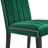 Catalyst Performance Velvet Dining Side Chairs - Set of 2 - Glam Deco & Stain-Resistant