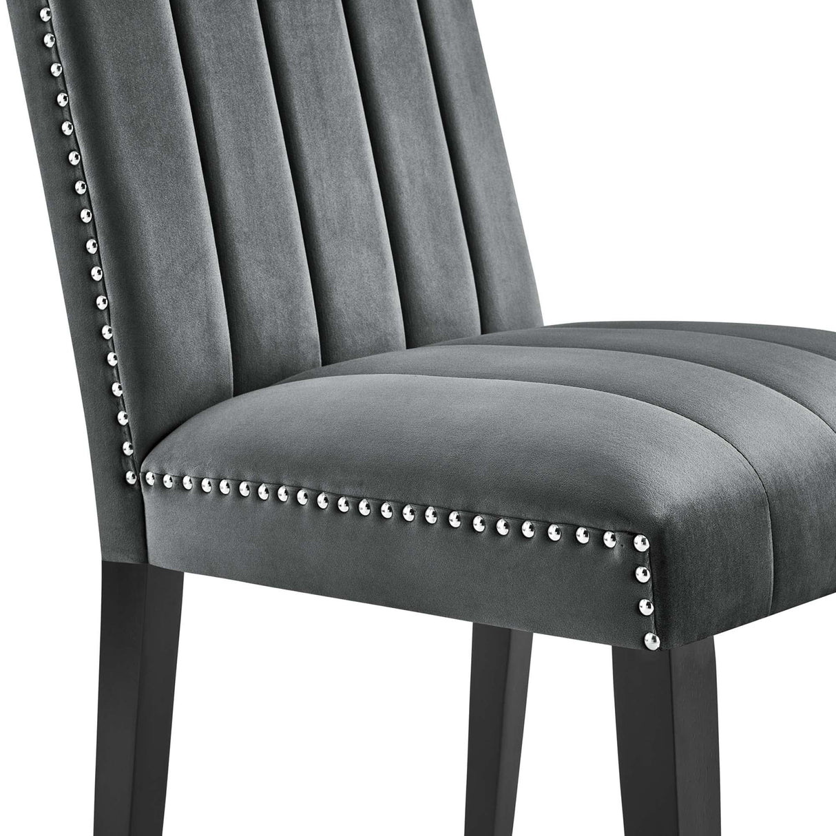 Catalyst Performance Velvet Dining Side Chairs - Set of 2 - Glam Deco & Stain-Resistant