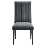 Catalyst Performance Velvet Dining Side Chairs - Set of 2 - Glam Deco & Stain-Resistant