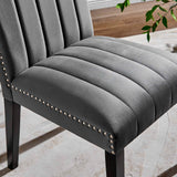Catalyst Performance Velvet Dining Side Chairs - Set of 2 - Glam Deco & Stain-Resistant