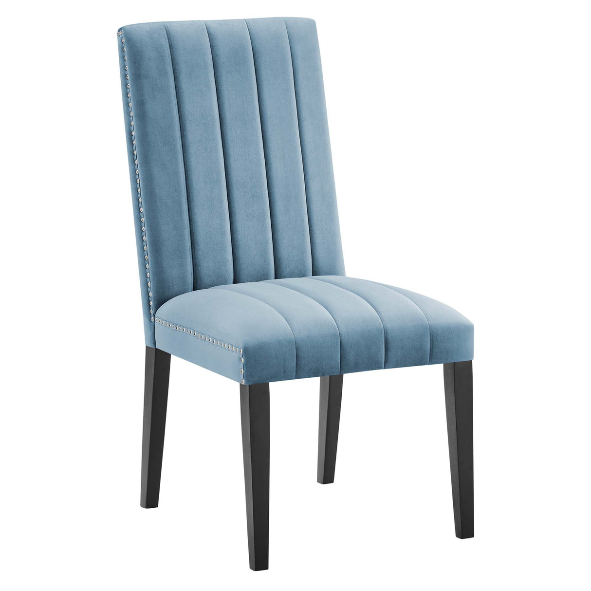 Catalyst Performance Velvet Dining Side Chairs - Set of 2 - Glam Deco & Stain-Resistant