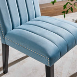 Catalyst Performance Velvet Dining Side Chairs - Set of 2 - Glam Deco & Stain-Resistant