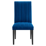 Catalyst Performance Velvet Dining Side Chairs - Set of 2 - Glam Deco & Stain-Resistant