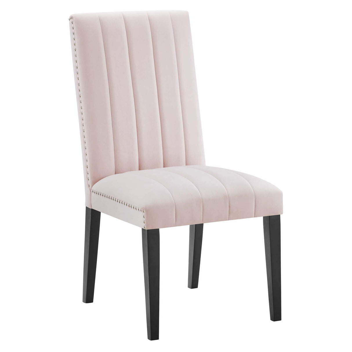 Catalyst Performance Velvet Dining Side Chairs - Set of 2 - Glam Deco & Stain-Resistant