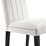 Catalyst Performance Velvet Dining Side Chairs - Set of 2 - Glam Deco & Stain-Resistant