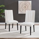 Catalyst Performance Velvet Dining Side Chairs - Set of 2 - Glam Deco & Stain-Resistant