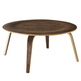 Fathom Wood Coffee Table - Mid-Century Modern Plywood & Wood Grain Veneer