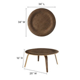 Fathom Wood Coffee Table - Mid-Century Modern Plywood & Wood Grain Veneer