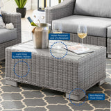 Conway 4-Piece Outdoor Patio Wicker Rattan Furniture Set - Modern Coastal & Weather-Resistant