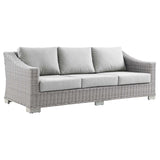 Conway 4-Piece Outdoor Patio Wicker Rattan Furniture Set - Modern Coastal & Weather-Resistant