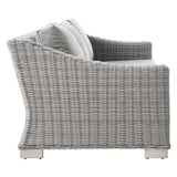 Conway 4-Piece Outdoor Patio Wicker Rattan Furniture Set - Modern Coastal & Weather-Resistant