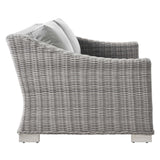 Conway 4-Piece Outdoor Patio Wicker Rattan Furniture Set - Modern Coastal & Weather-Resistant