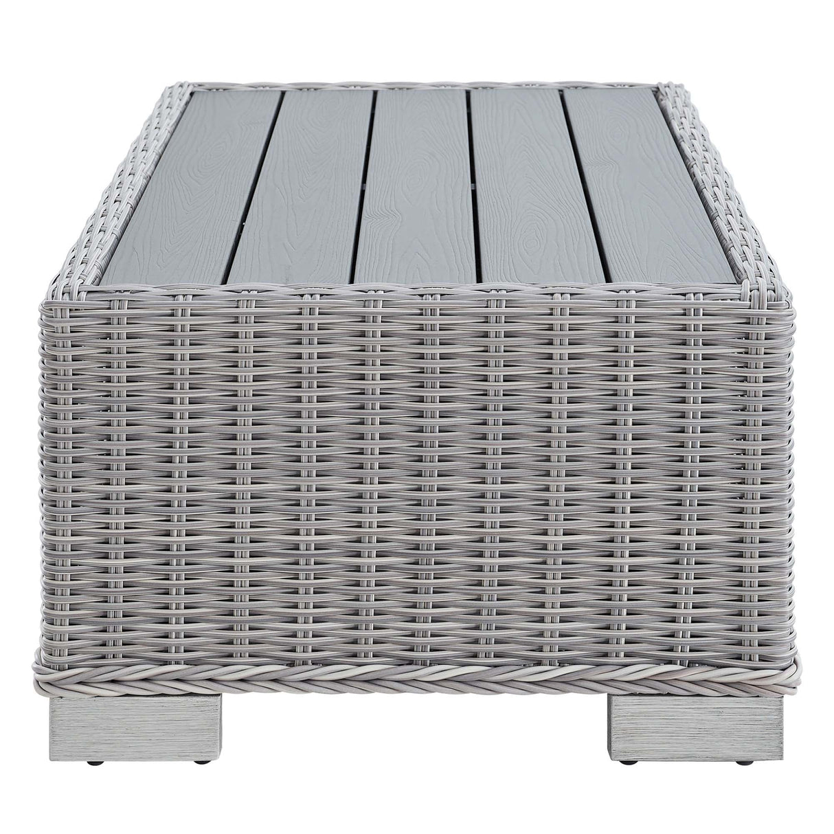 Conway 4-Piece Outdoor Patio Wicker Rattan Furniture Set - Modern Coastal & Weather-Resistant