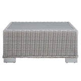 Conway 4-Piece Outdoor Patio Wicker Rattan Furniture Set - Modern Coastal & Weather-Resistant