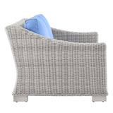 Conway 4-Piece Outdoor Patio Wicker Rattan Furniture Set - Modern Coastal & Weather-Resistant