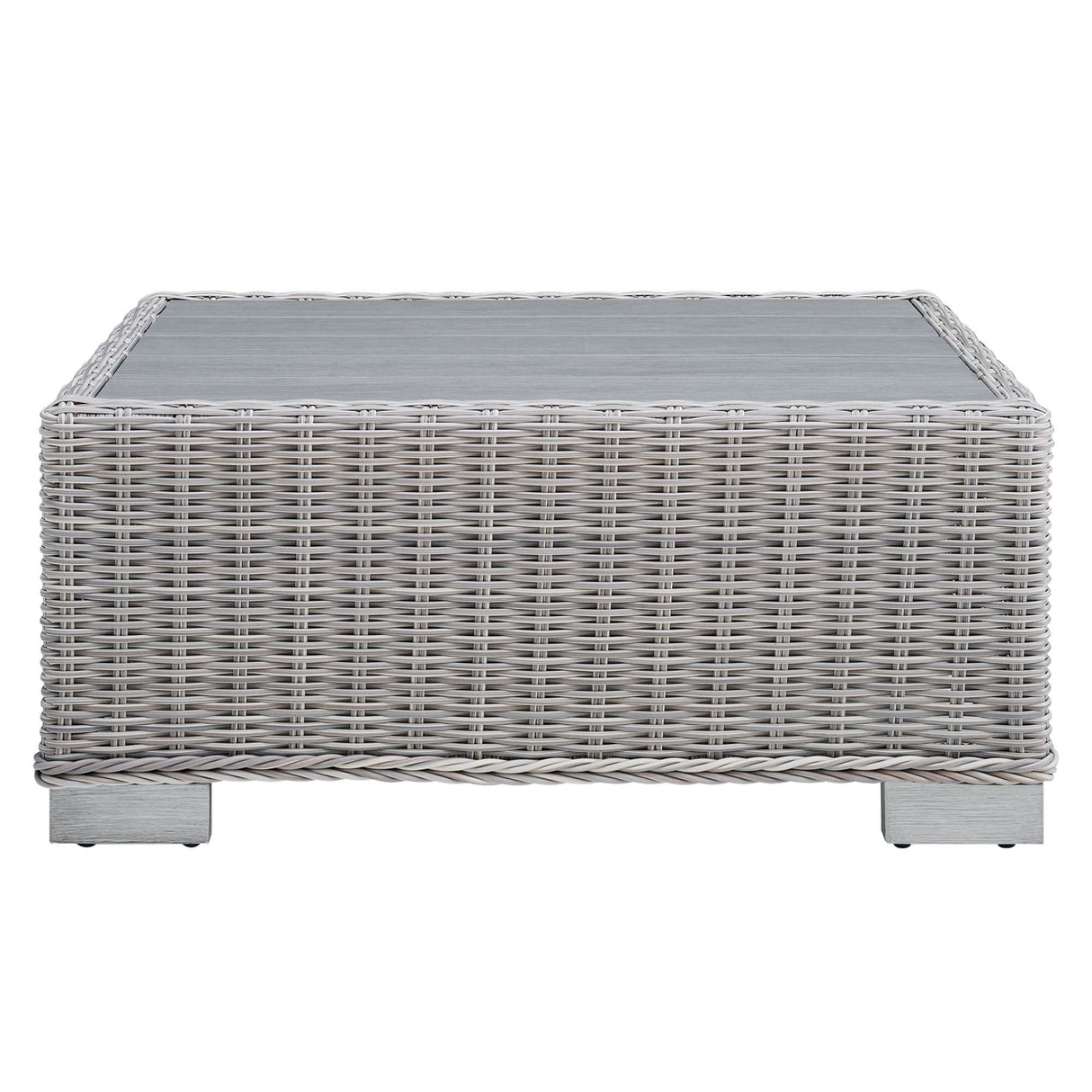 Conway 4-Piece Outdoor Patio Wicker Rattan Furniture Set - Modern Coastal & Weather-Resistant