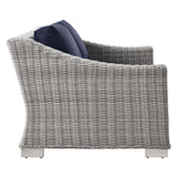 Conway 4-Piece Outdoor Patio Wicker Rattan Furniture Set - Modern Coastal & Weather-Resistant