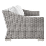 Conway 4-Piece Outdoor Patio Wicker Rattan Furniture Set - Modern Coastal & Weather-Resistant