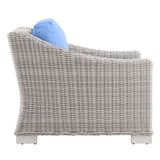 Conway 4-Piece Outdoor Patio Wicker Rattan Furniture Set - Modern Coastal & UV-Resistant Synthetic Wicker
