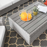 Conway 4-Piece Outdoor Patio Wicker Rattan Furniture Set - Modern Coastal & UV-Resistant Synthetic Wicker