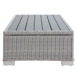 Conway 4-Piece Outdoor Patio Wicker Rattan Furniture Set - Modern Coastal & UV-Resistant Synthetic Wicker