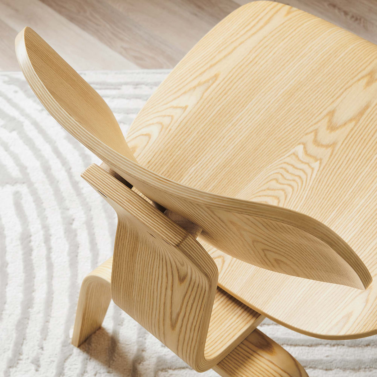 Fathom Wood Lounge Chair - Mid-Century Modern & Sculptural Accent Seating