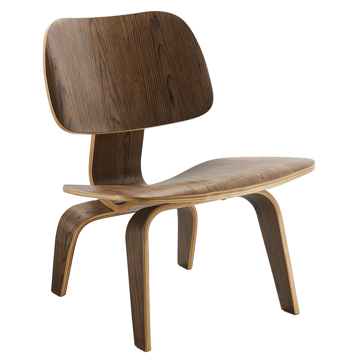 Fathom Wood Lounge Chair - Mid-Century Modern & Sculptural Accent Seating